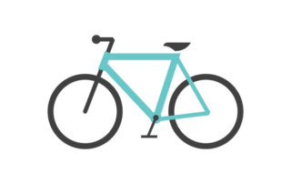 Flat icon - Road bicycle